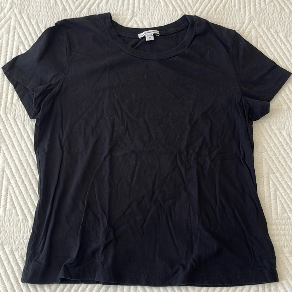 James Perse black tshirt size 2